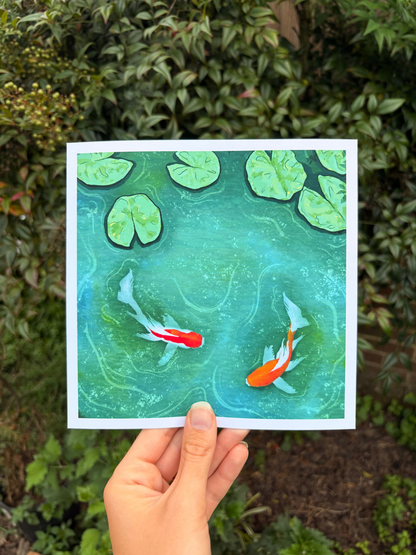 Tranquil Koi Art Print
