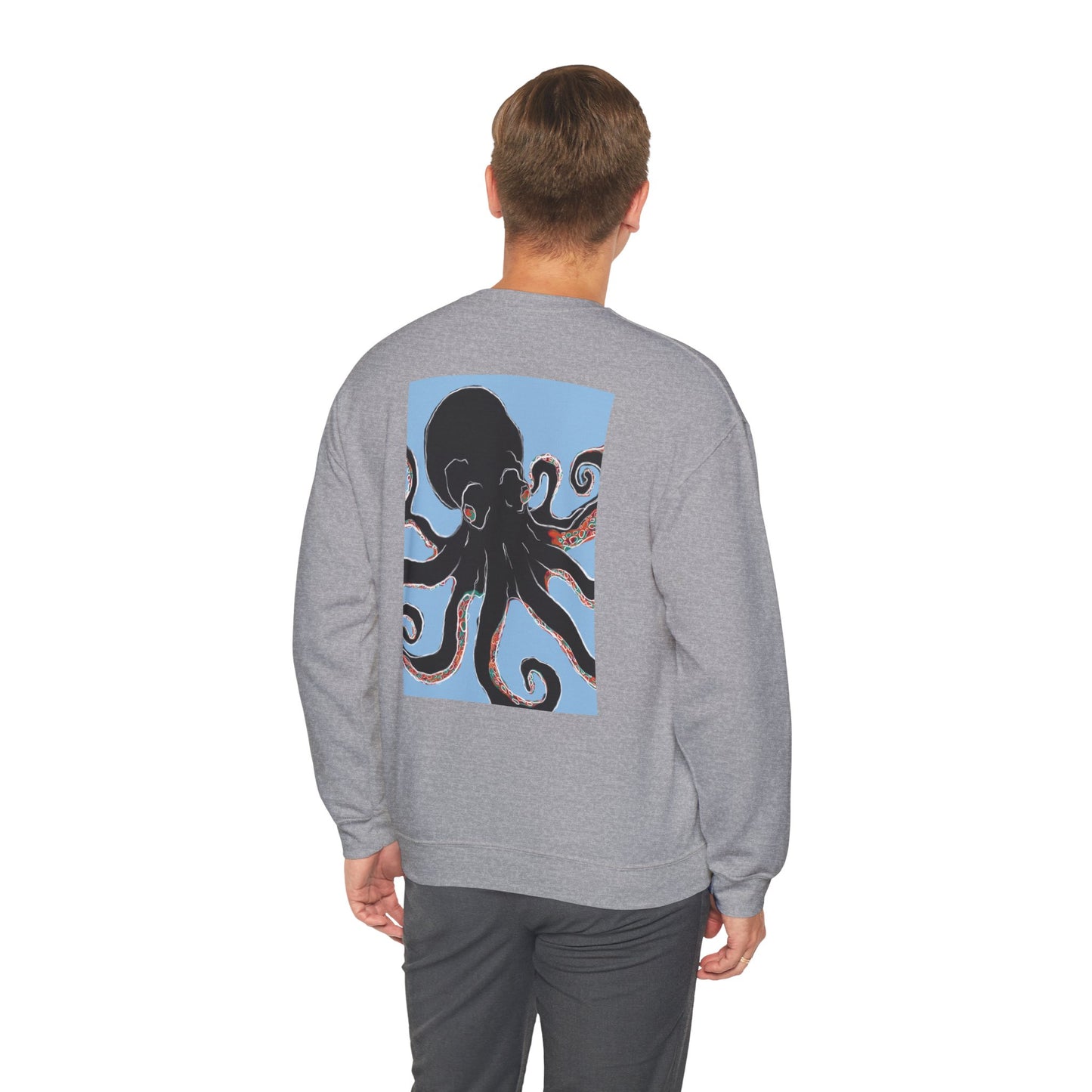 Artsy Octopus Crewneck Sweatshirt | Unisex Cozy Apparel, Perfect Gift for Sea Lovers, Casual Fashion for All Occasions