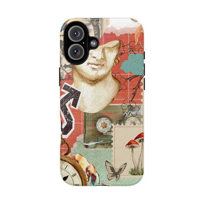 Artistic iPhone Case, Tough Cases with Vintage Design, Unique Phone Cover, Gift for Art Lovers, Protective Case for All Occasions, Vintage Collage Art