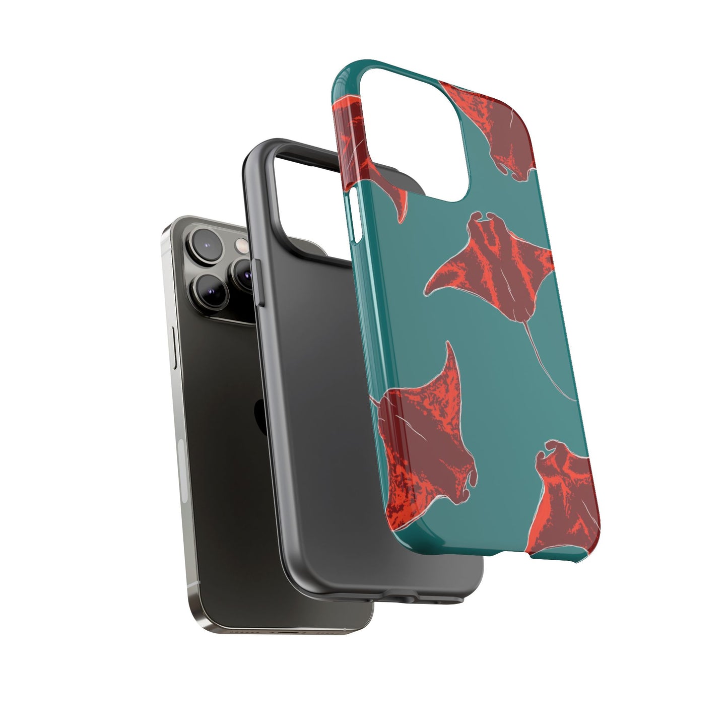Manta Ray Phone Case, Tropical Phone Cover, Ocean Vibe Accessories, Summer Gift Idea, Marine Animal Merchandise