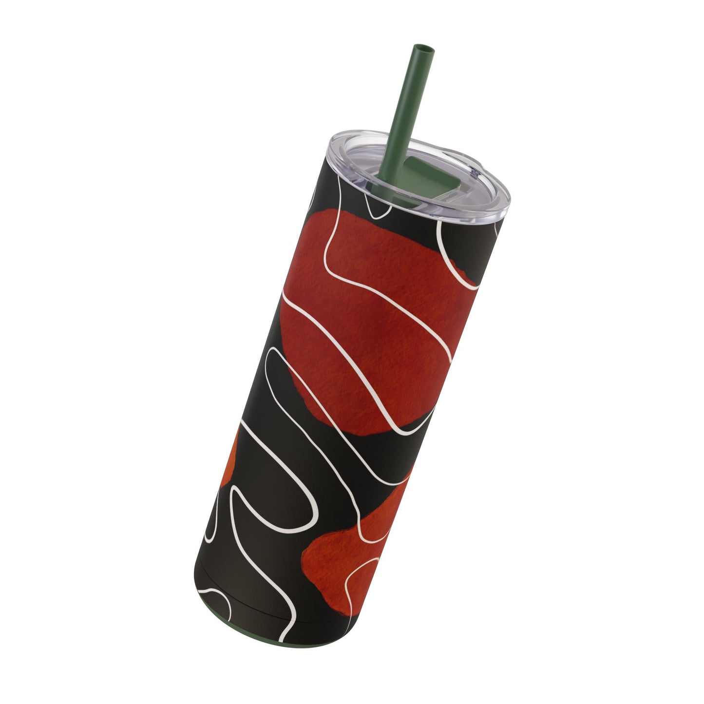 Stylish Matte Tumbler with Abstract Design, Perfect for Gifts, Travel, Coffee Lovers, Home Decor, and Reusable Drinkware