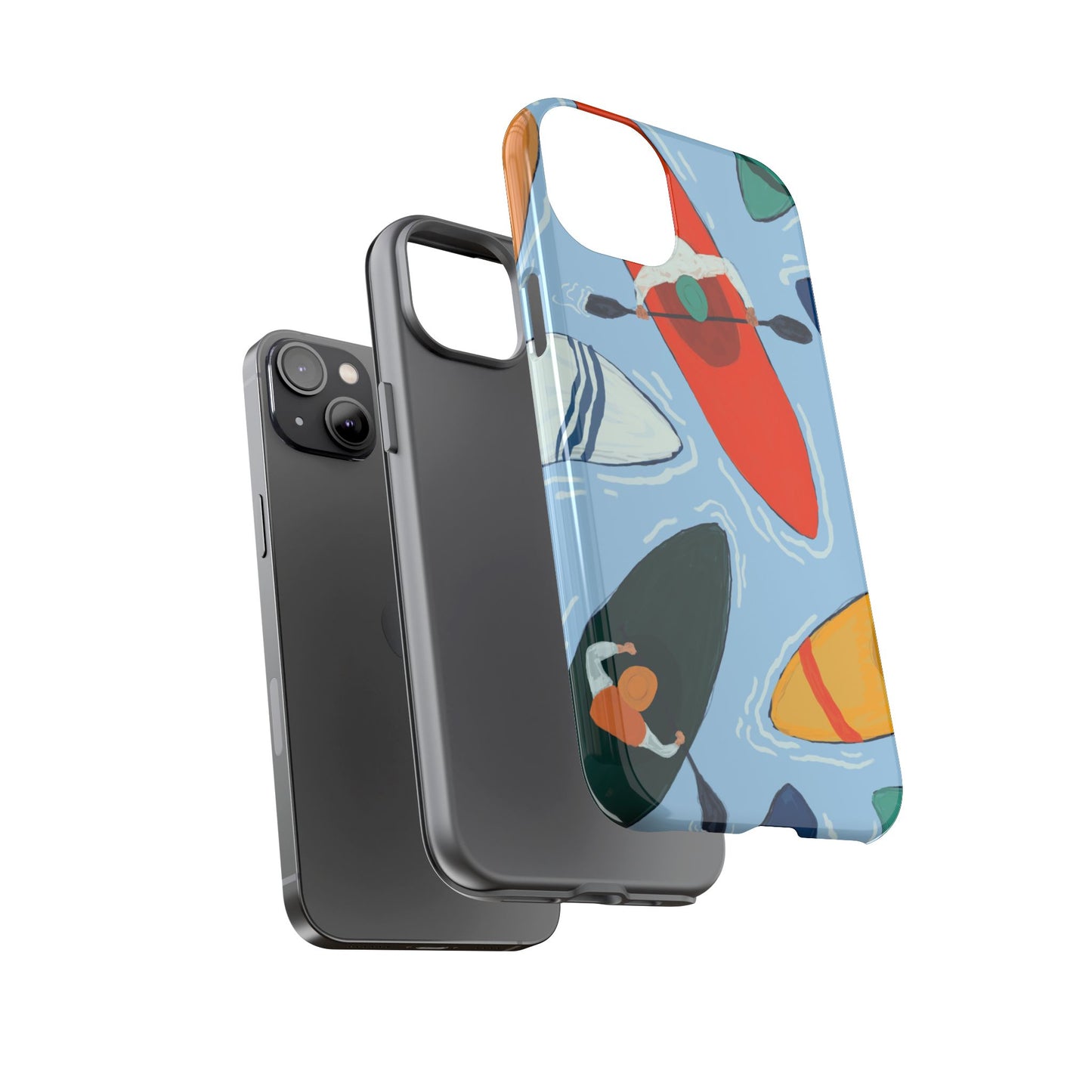 Kayak Phone Case - Tough Cases for Outdoor Enthusiasts, Birthday Gifts, Adventure Gear, Kayaking Accessories, Nature Lover Decor, Artsy Phone Cases