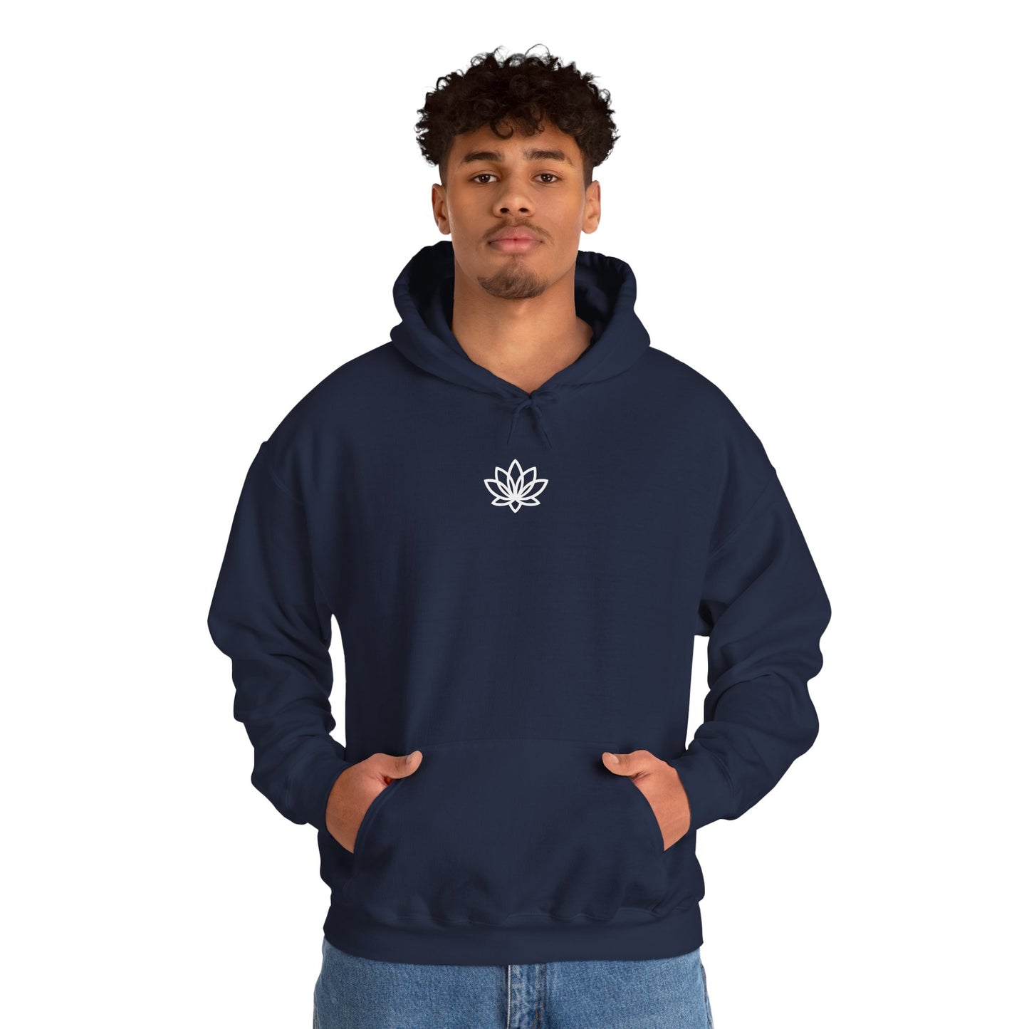 Lotus Flower Unisex Hoodie: Cozy Sweatshirt, Gift for Yoga Lovers, Meditation Apparel, Casual Streetwear, Nature-Inspired Wear, Artsy Collage, Cool Crewnecks