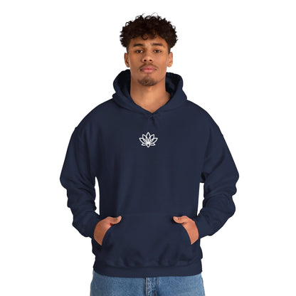 Lotus Flower Unisex Hoodie: Cozy Sweatshirt, Gift for Yoga Lovers, Meditation Apparel, Casual Streetwear, Nature-Inspired Wear, Artsy Collage, Cool Crewnecks