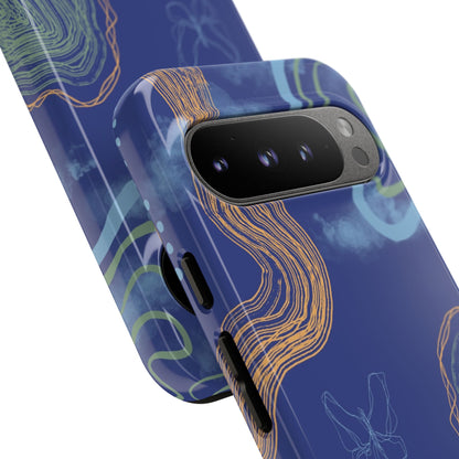 Artistic Phone Case, Abstract Phone Cover, Gift for Her, Modern Design, Boho Phone Case, Unique Phone Accessories