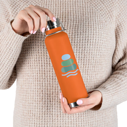 Calm Oasis Water Bottle | Insulated Hydration Flask for Yoga, Travel, Exercise, Eco-friendly Gift, Outdoor Adventures, Gift for Him, Gift for Her