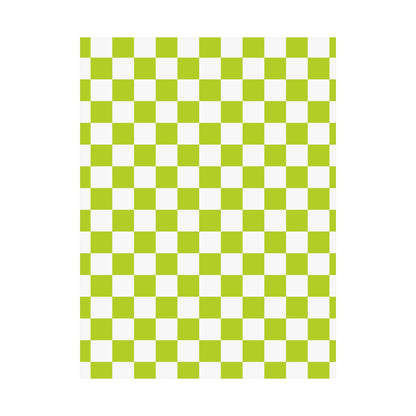 Green Checkerboard Wall Art Prints, Modern Home Decor, Minimalist Room Styling, Artistic Gifts for Any Occasion, Chic Decorative Posters