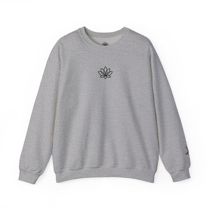 Lotus Flower Unisex Crewneck Sweatshirt, Cozy Sweatshirt, Flower Sweatshirt, Gift for Her, Casual Wear, Spring Fashion