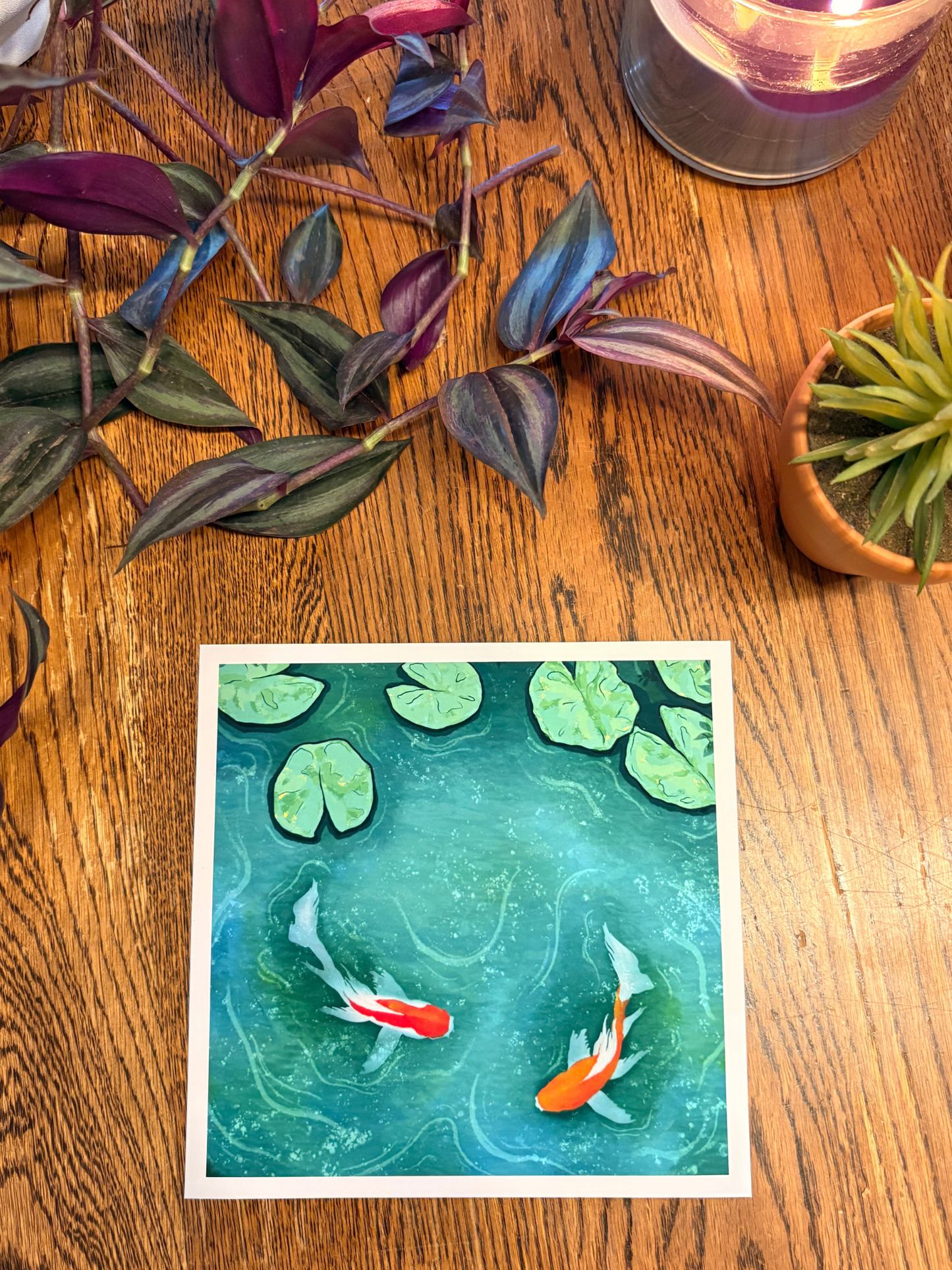 Tranquil Koi Art Print