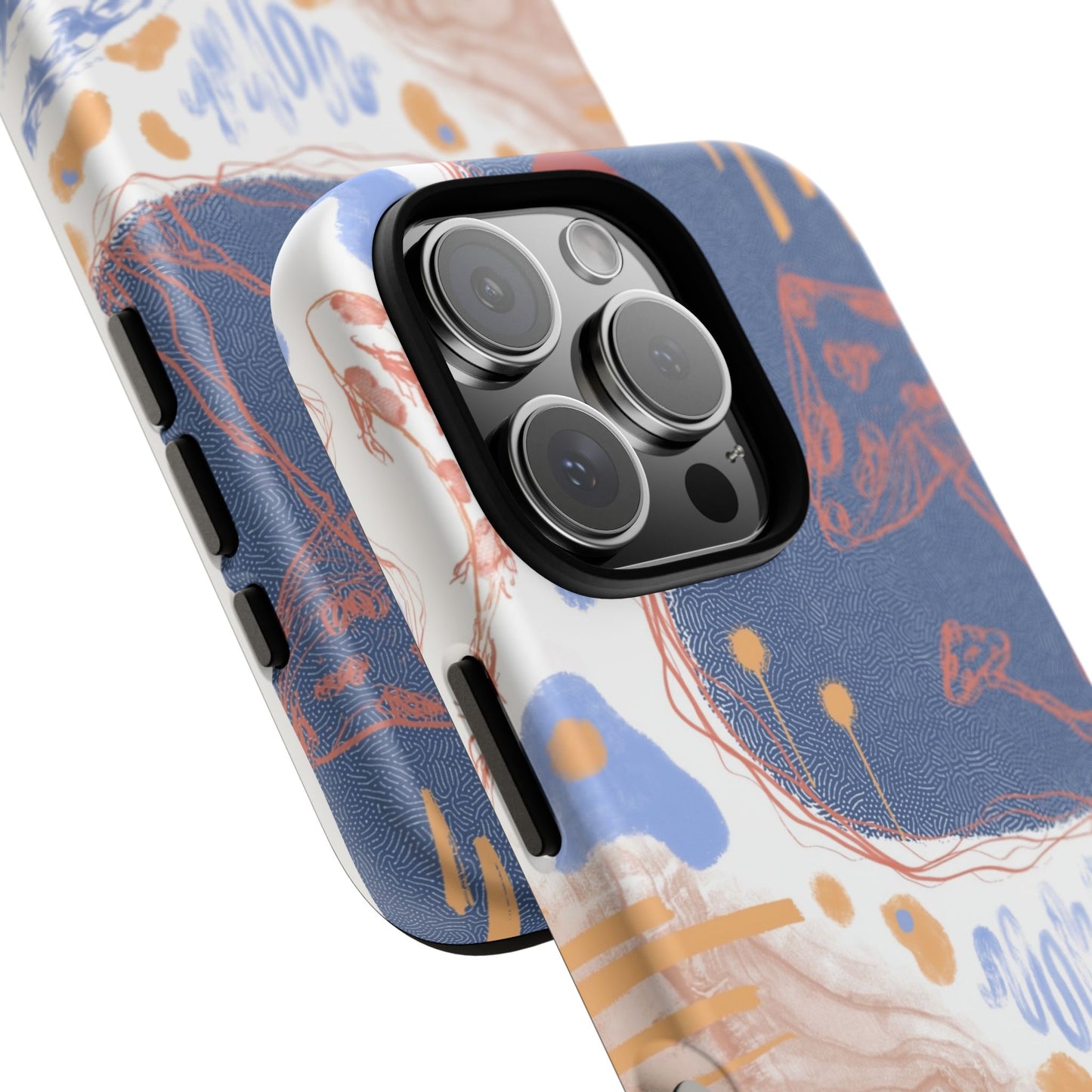 Artistic Phone Case with Abstract Design, Tough Phone Case, Unique Gift, Trendy Accessories, Modern Art Case, Stylish Tech Gear