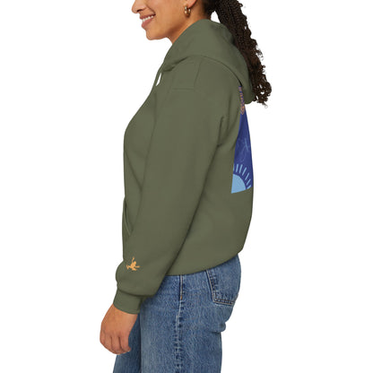 Unisex Heavy Blend™ Hooded Sweatshirt - Cozy Everyday Comfort, Perfect Gift for Nature Lovers and Art Enthusiasts