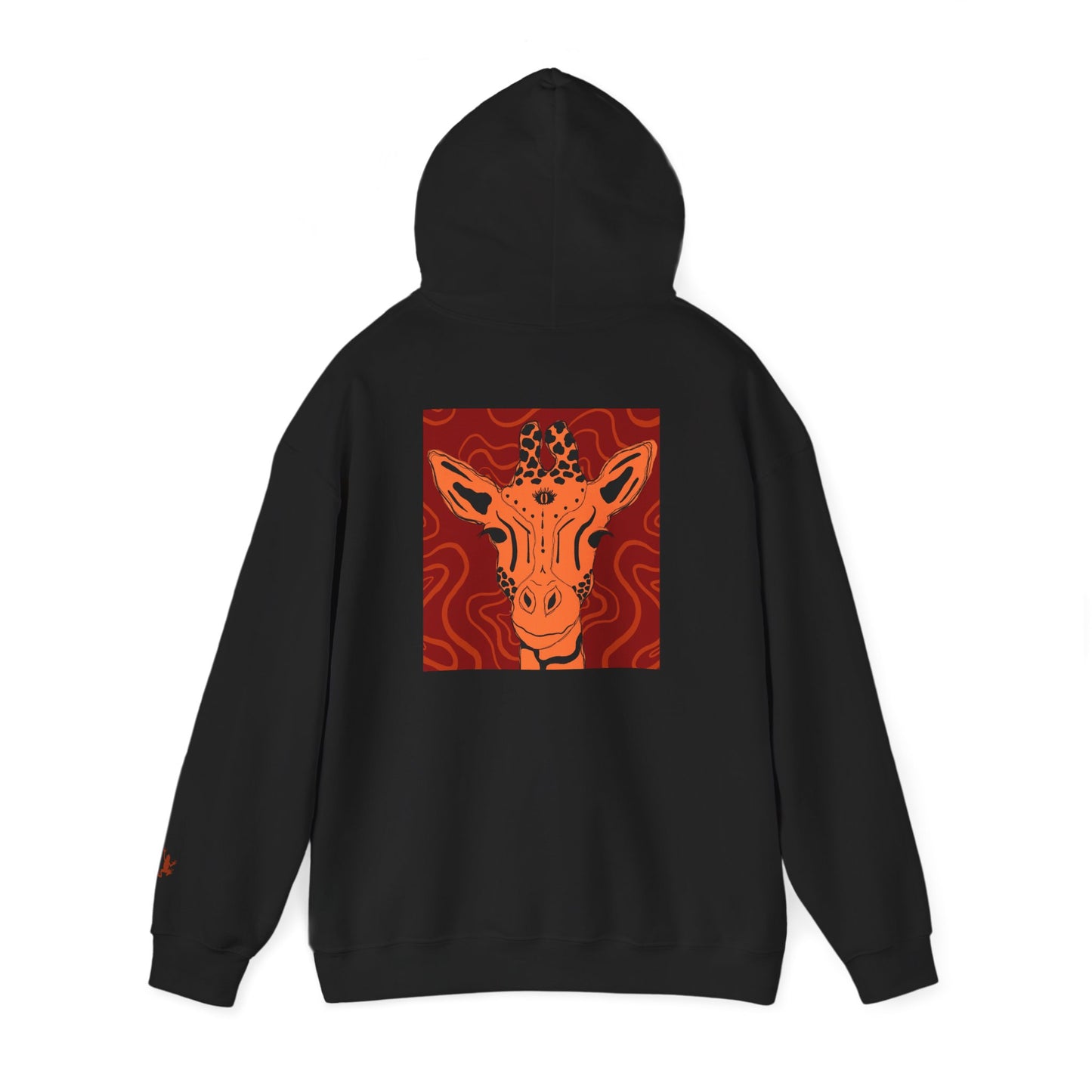 Artistic Giraffe Hoodie - Cozy Unisex Sweatshirt for Animal Lovers, Unique Gift for Birthdays, Holidays, & Casual Wear