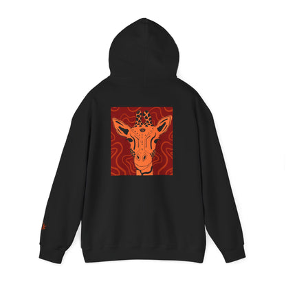 Artistic Giraffe Hoodie - Cozy Unisex Sweatshirt for Animal Lovers, Unique Gift for Birthdays, Holidays, & Casual Wear