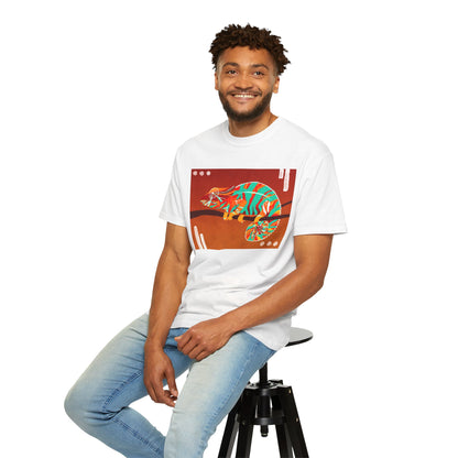 Vibrant Chameleon T-Shirt | Eco-friendly Fashion Tee, Unisex Graphic Tee, Animal Lover Shirt, Gift for Nature Enthusiasts