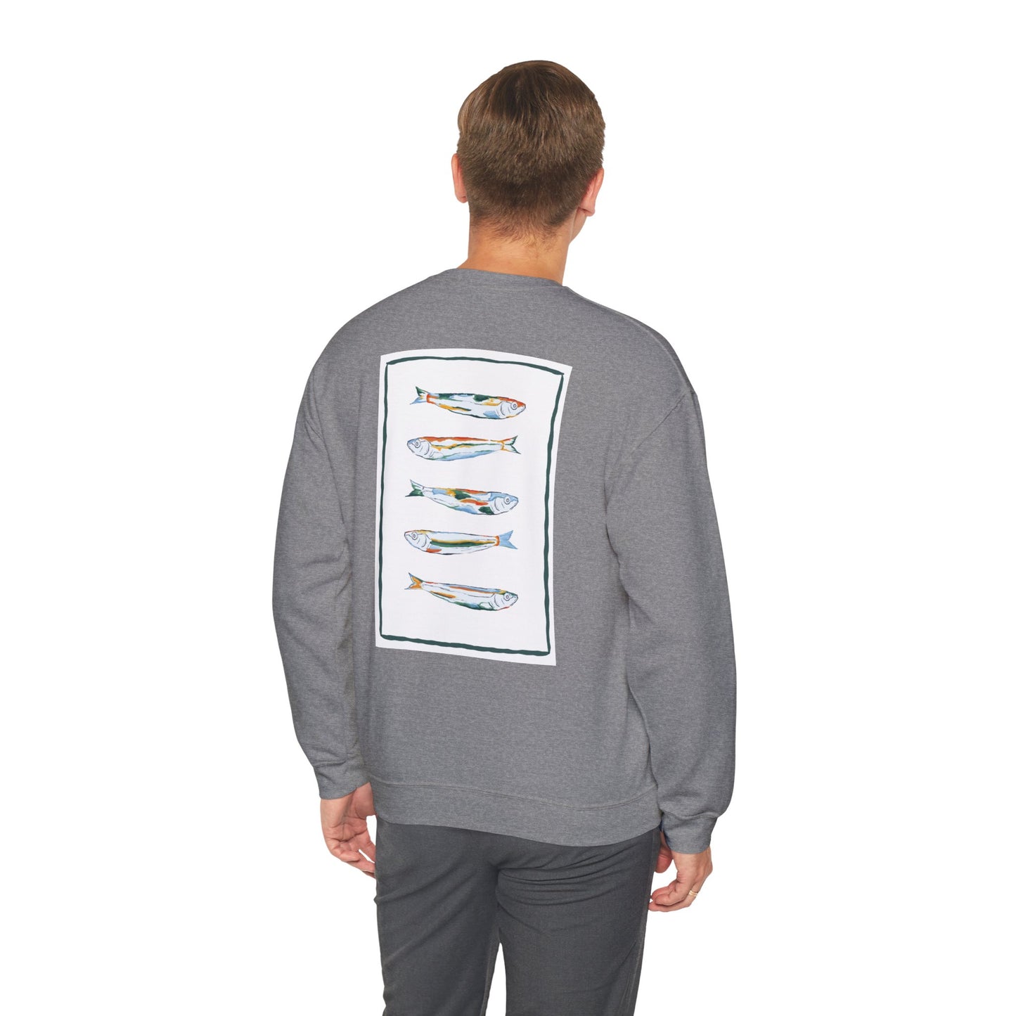 Funky Fish Crewneck Sweatshirt - Zen Frog Cozy & Calm Vibes for All, Perfect Gift for Nature Lovers, Relaxation, and Casual Wear