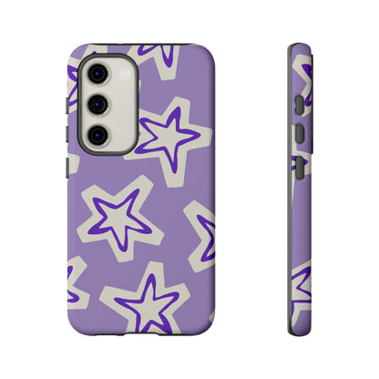Starry Pattern Phone Case, Cute Star Design, Tough Phone Cover, Gifts for Her, Stylish Phone Accessory
