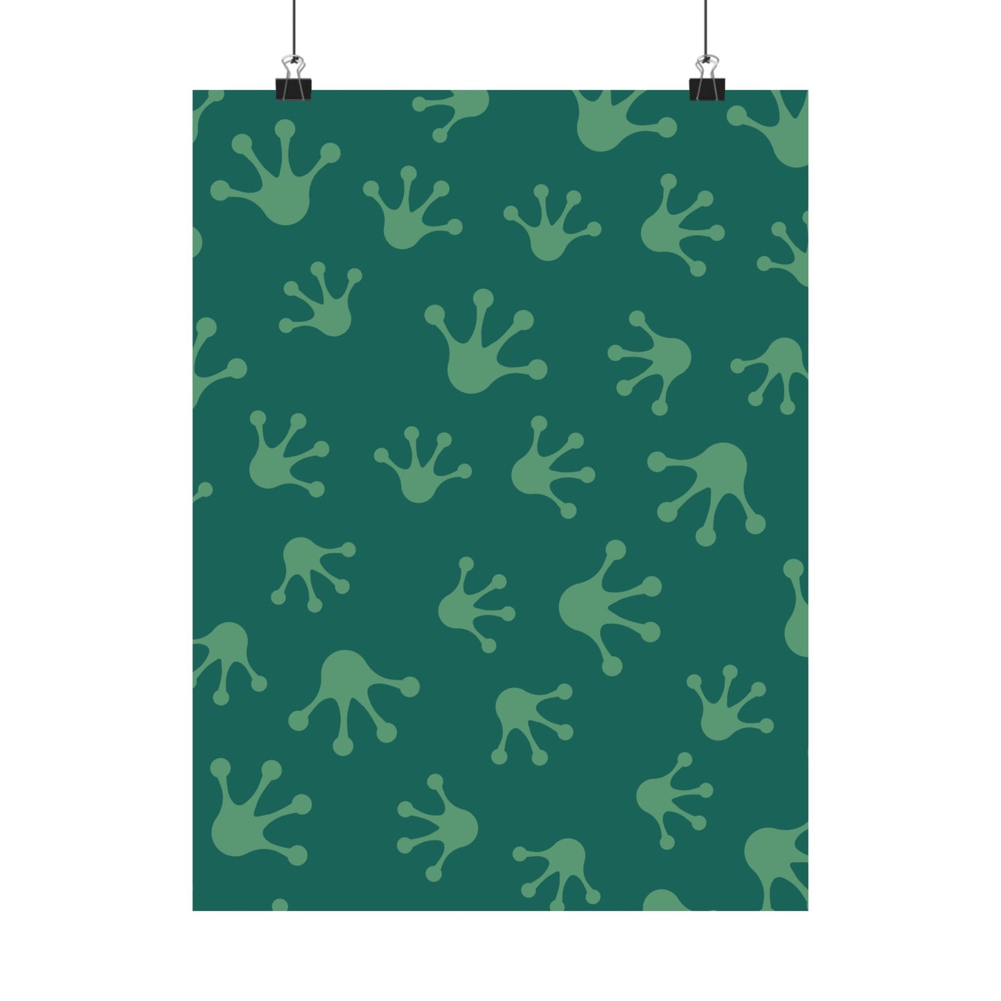 Frog Splash Art Prints, Fun Wall Decor for Kids, Nursery Room Accent, Green Frog Pattern Posters, Gift for Frog Lovers