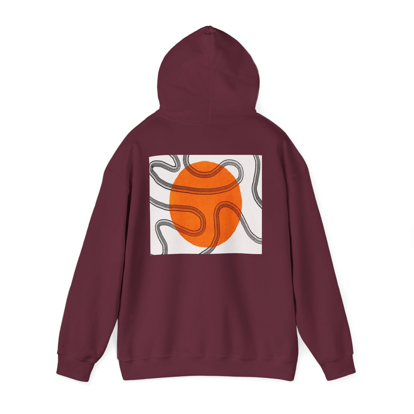 Lotus & Sun Graphic Hoodie - Cozy Unisex Sweatshirt, Trendy Casual Wear, Yoga Gift, Inspirational Apparel, Relaxed Style