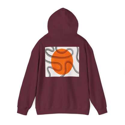 Lotus & Sun Graphic Hoodie - Cozy Unisex Sweatshirt, Trendy Casual Wear, Yoga Gift, Inspirational Apparel, Relaxed Style