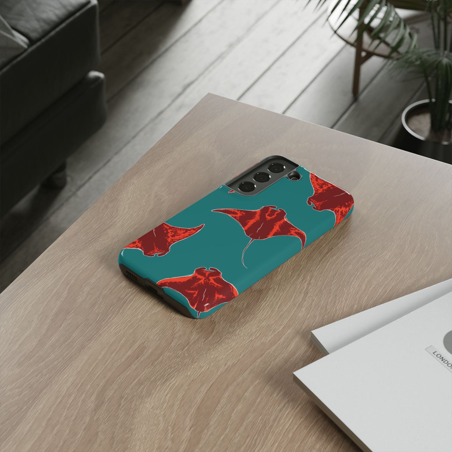 Manta Ray Phone Case, Tropical Phone Cover, Ocean Vibe Accessories, Summer Gift Idea, Marine Animal Merchandise
