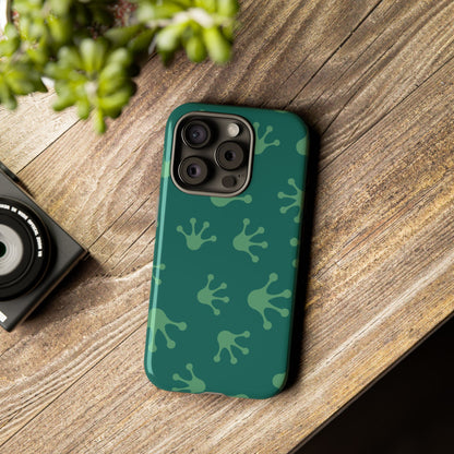 Frog Print Phone Case, Nature Lover Gift, Eco-Friendly Cover, Fun Green Design, Unique Frog Accessories