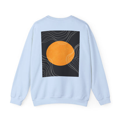 Sunset Wave Unisex Heavy Blend™ Crewneck Sweatshirt | Cozy, Relaxed, Casual Wear, Gift for Her, Gift for Him, Yoga, Meditation