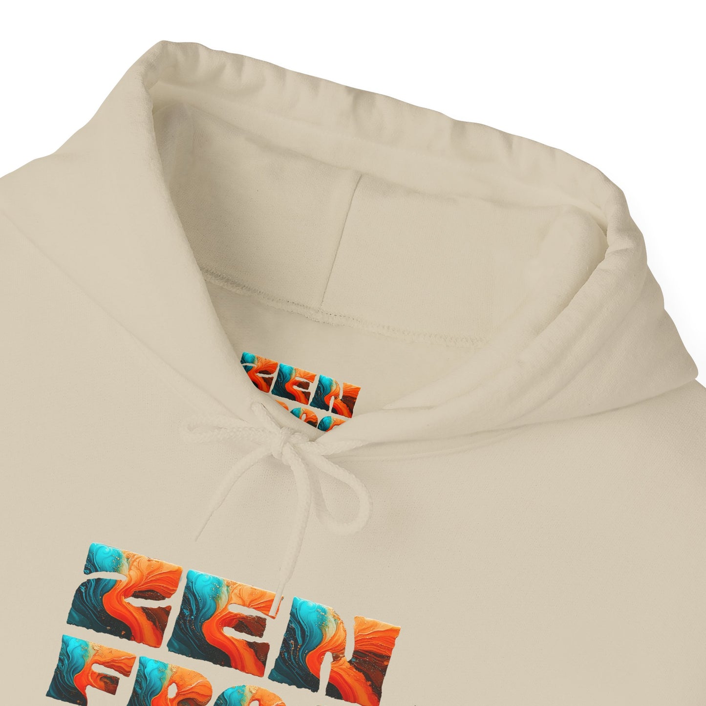 Zen Frog & Moon Unisex Hoodie, Cozy Sweatshirt for Relaxation, Gifts for Nature Lovers, Festival Wear, Everyday Comfort