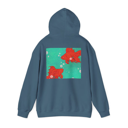 Colorful Goldfish Hoodie, Unisex Sweatshirt, Cozy Everyday Wear, Perfect for Gifts, Fun Fashion for Animal Lovers, Vibrant Pullover