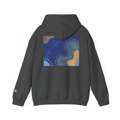 Unisex Heavy Blend™ Hooded Sweatshirt - Cozy Everyday Comfort, Perfect Gift for Nature Lovers and Art Enthusiasts