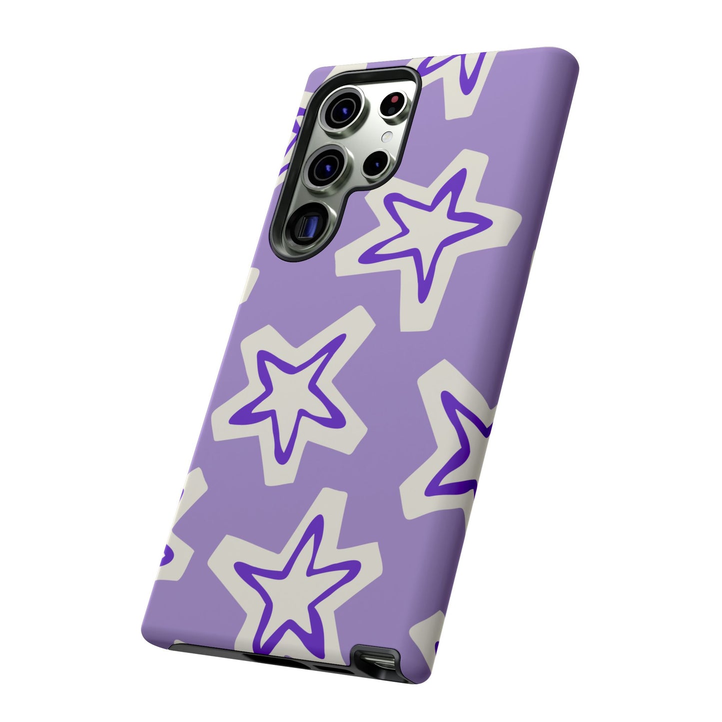 Starry Pattern Phone Case, Cute Star Design, Tough Phone Cover, Gifts for Her, Stylish Phone Accessory