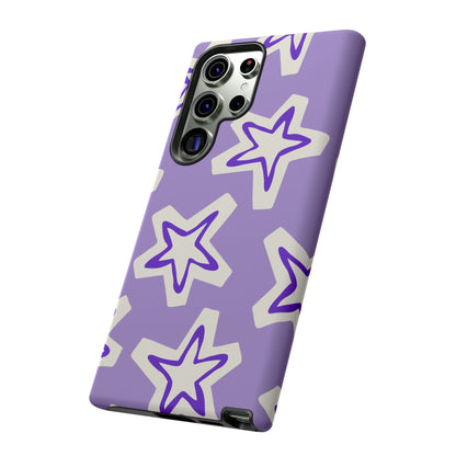 Starry Pattern Phone Case, Cute Star Design, Tough Phone Cover, Gifts for Her, Stylish Phone Accessory