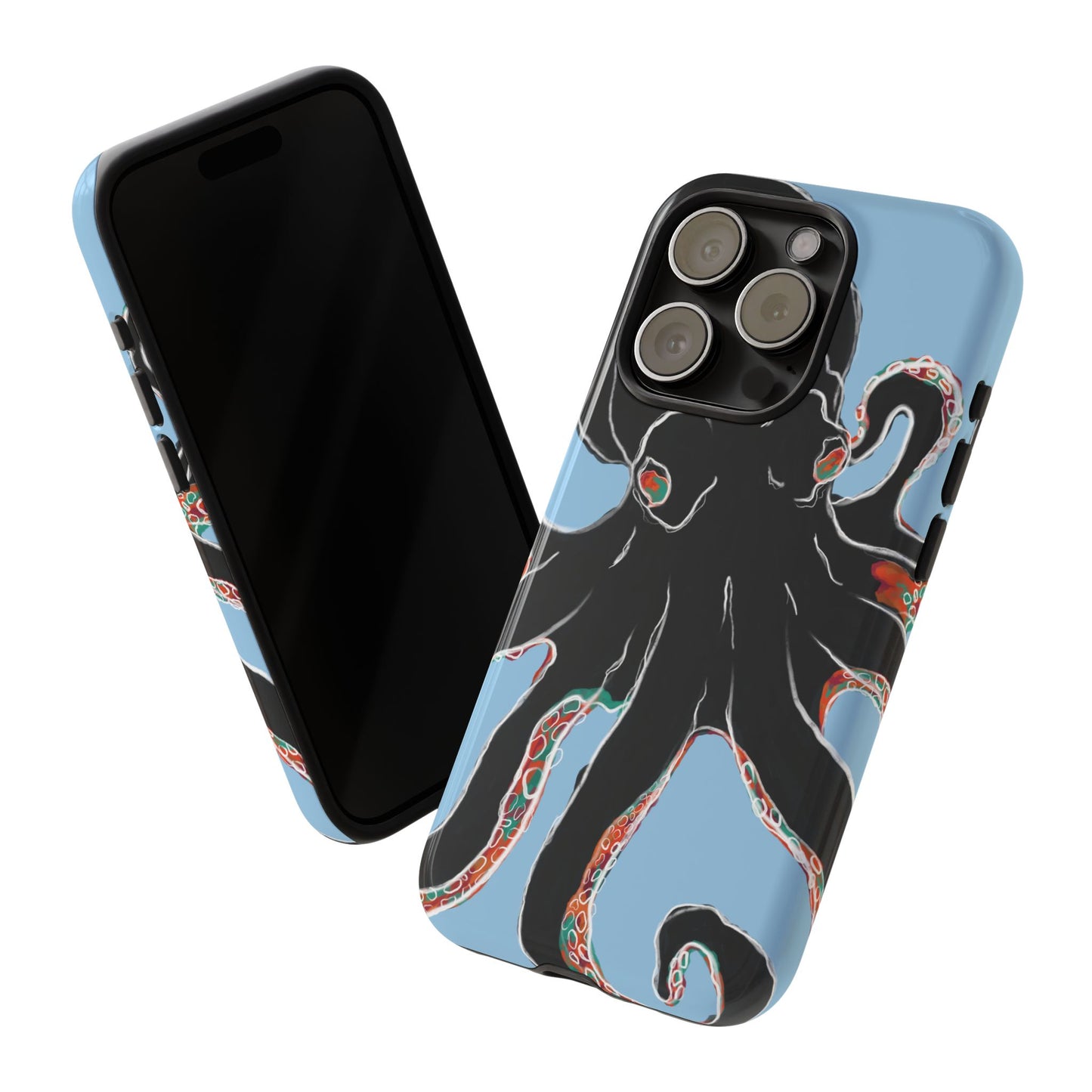 Octopus Tough Phone Case, Sea Creature Design, Ocean Lover Gift, Unique Phone Cover, Underwater Artwork
