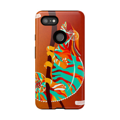 Chameleon Phone Case - Vibrant Artistic Design, Tough Cases for Animal Lovers, Unique Gift, Eco-Friendly Protection