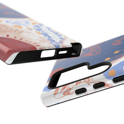 Artistic Phone Case with Abstract Design, Tough Phone Case, Unique Gift, Trendy Accessories, Modern Art Case, Stylish Tech Gear