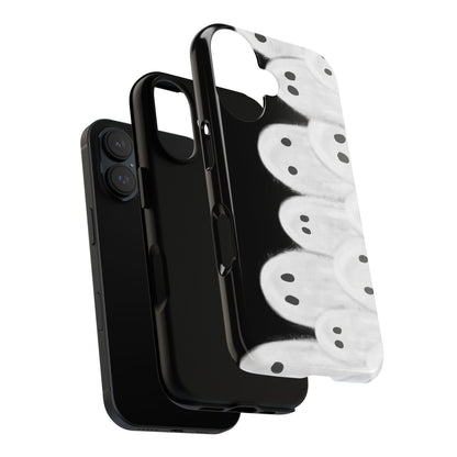 Painted Ghosts Phone Case | Ghostly Tough Phone Case for Spooky Style, Halloween Gift, Phone Cover, Ghost Theme, Unique Accessory, Spooky Season, Viral Painted Ghosts Inspired Design