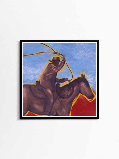 Sunset Wrangler Art Print