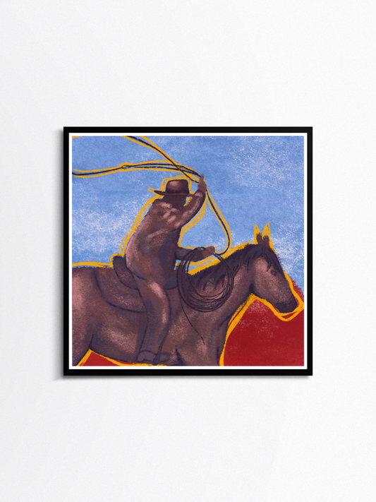 Sunset Wrangler Art Print