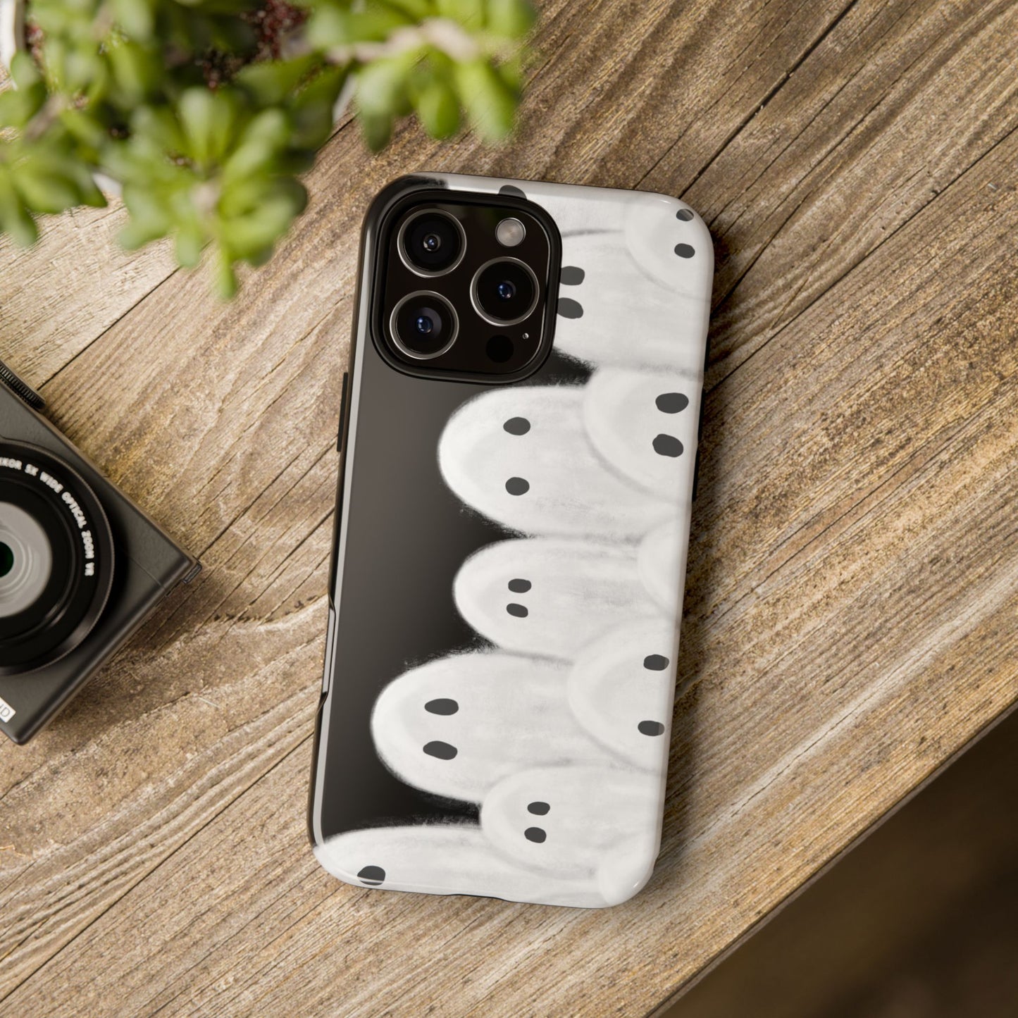 Painted Ghosts Phone Case | Ghostly Tough Phone Case for Spooky Style, Halloween Gift, Phone Cover, Ghost Theme, Unique Accessory, Spooky Season, Viral Painted Ghosts Inspired Design