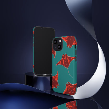 Manta Ray Phone Case, Tropical Phone Cover, Ocean Vibe Accessories, Summer Gift Idea, Marine Animal Merchandise