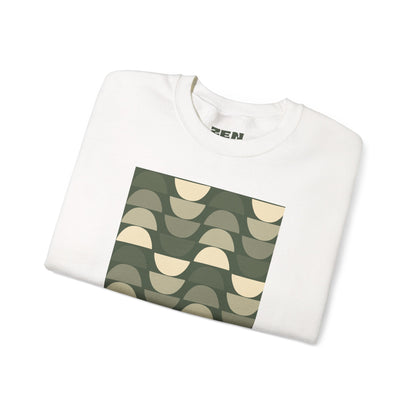 Stylish Geometric Crewneck Sweatshirt for Relaxed Vibes, Cozy Layer, Unisex Fashion Piece, Perfect Gift for Art Lovers, Casual Wear