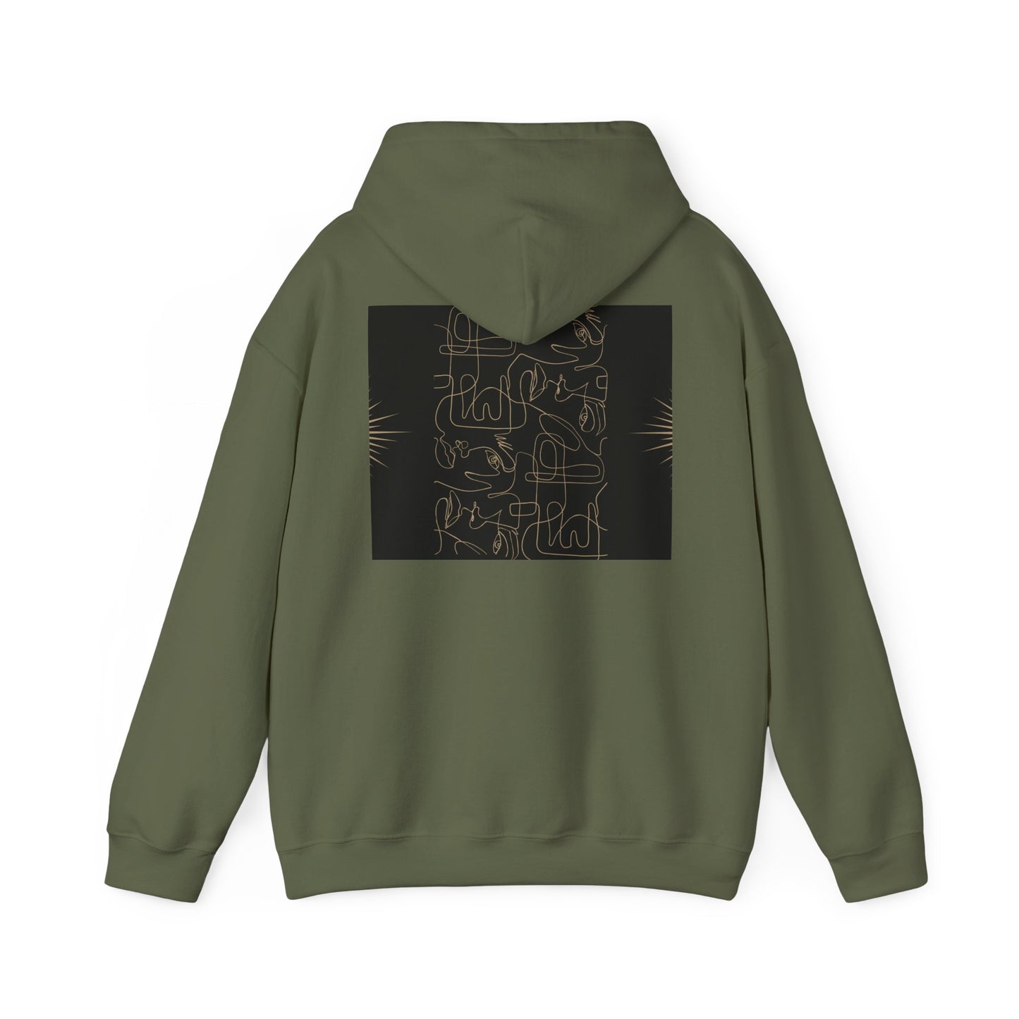 Lotus Design Hooded Sweatshirt, Unisex Hoodie, Cozy Fashion, Yoga Gift, Spiritual Apparel, Meditation Wear, Gift for Him, Gift for Her, Fall Crewneck, Autumn Vibes