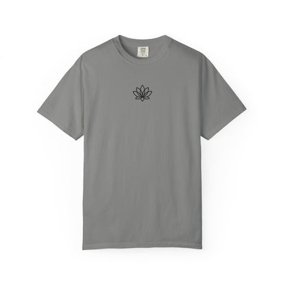 Lotus Bloom Unisex T-shirt, Soft Cotton Tee, Spiritual Gift, Meditation Wear, Casual Daily Outfit, Nature Lover Apparel