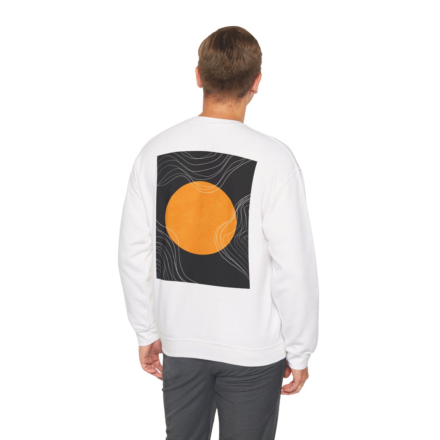Sunset Wave Unisex Heavy Blend™ Crewneck Sweatshirt | Cozy, Relaxed, Casual Wear, Gift for Her, Gift for Him, Yoga, Meditation