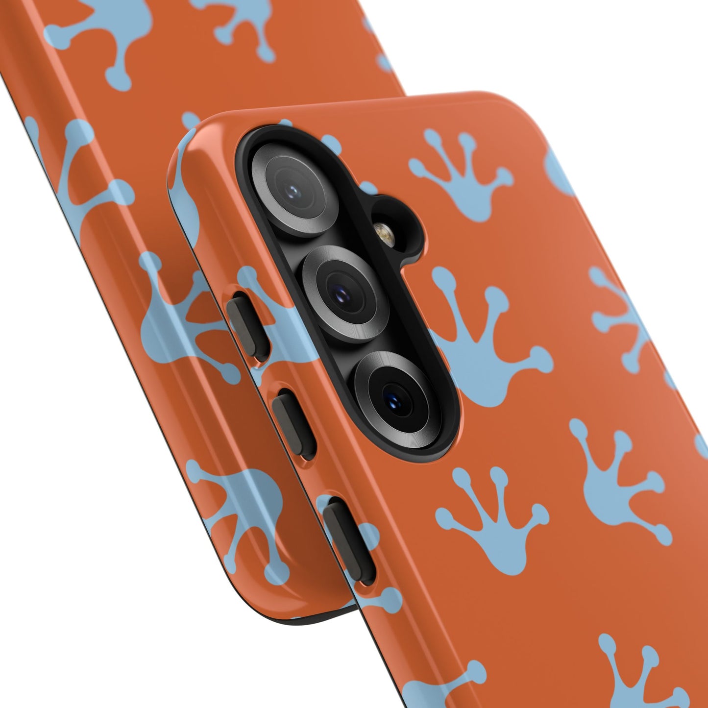 Frog Print Phone Case - Tough Cases, Orange Frog Design, Unique Gift, Fun Accessories, Vibrant Phone Cases, Cool Cases