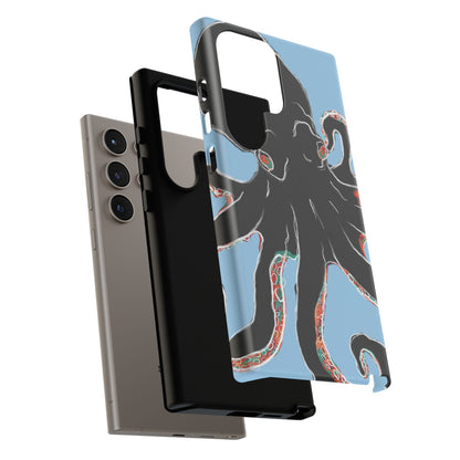 Octopus Tough Phone Case, Sea Creature Design, Ocean Lover Gift, Unique Phone Cover, Underwater Artwork