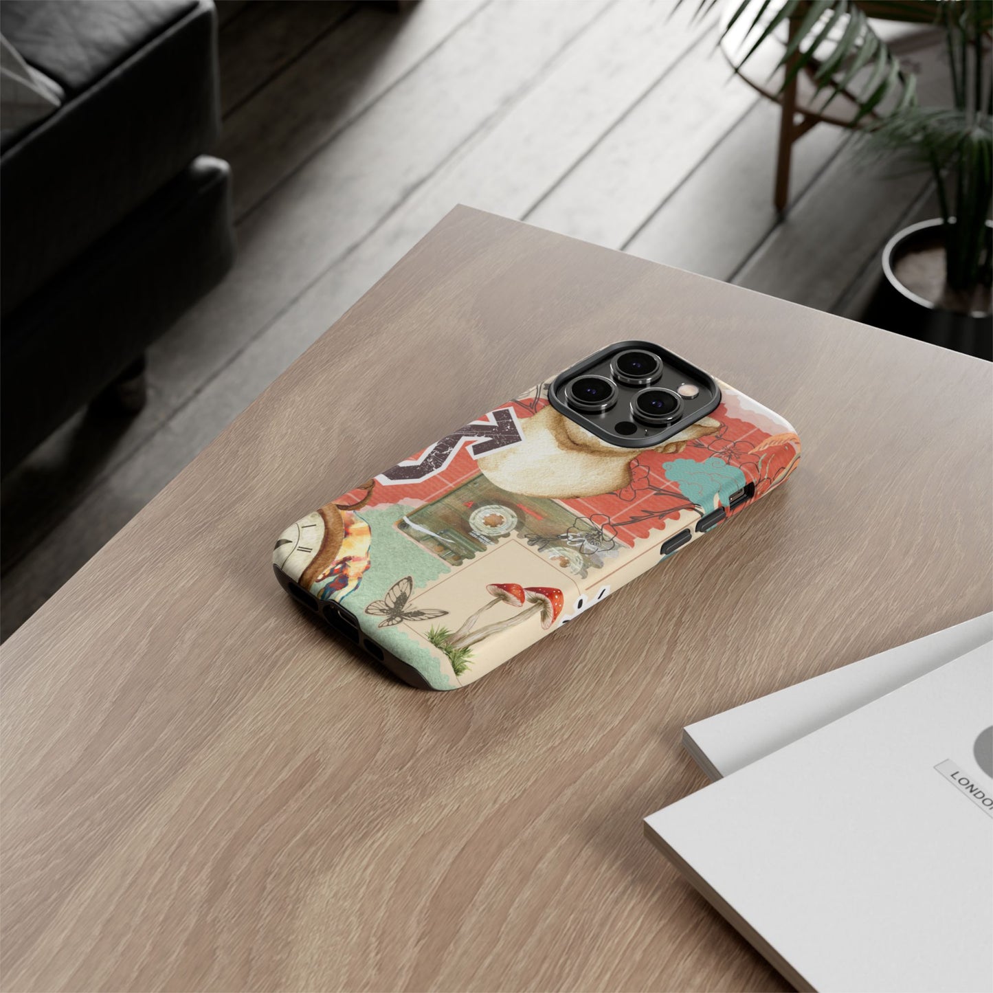 Artistic iPhone Case, Tough Cases with Vintage Design, Unique Phone Cover, Gift for Art Lovers, Protective Case for All Occasions, Vintage Collage Art