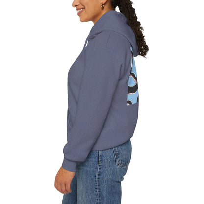 Zen Frog Octopus Unisex Heavy Blend Hooded Sweatshirt, Cozy Graphic Hoodie, Gift for Ocean Lovers, Unique Casual Wear, Relaxed Style