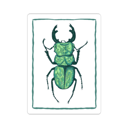 Eclectic Beetle Kiss-Cut Stickers, Nature Lover Decor, Creepy-Crawly Gifts, Fun Laptop Accessories, Artistic Bug Art, Unique Decor