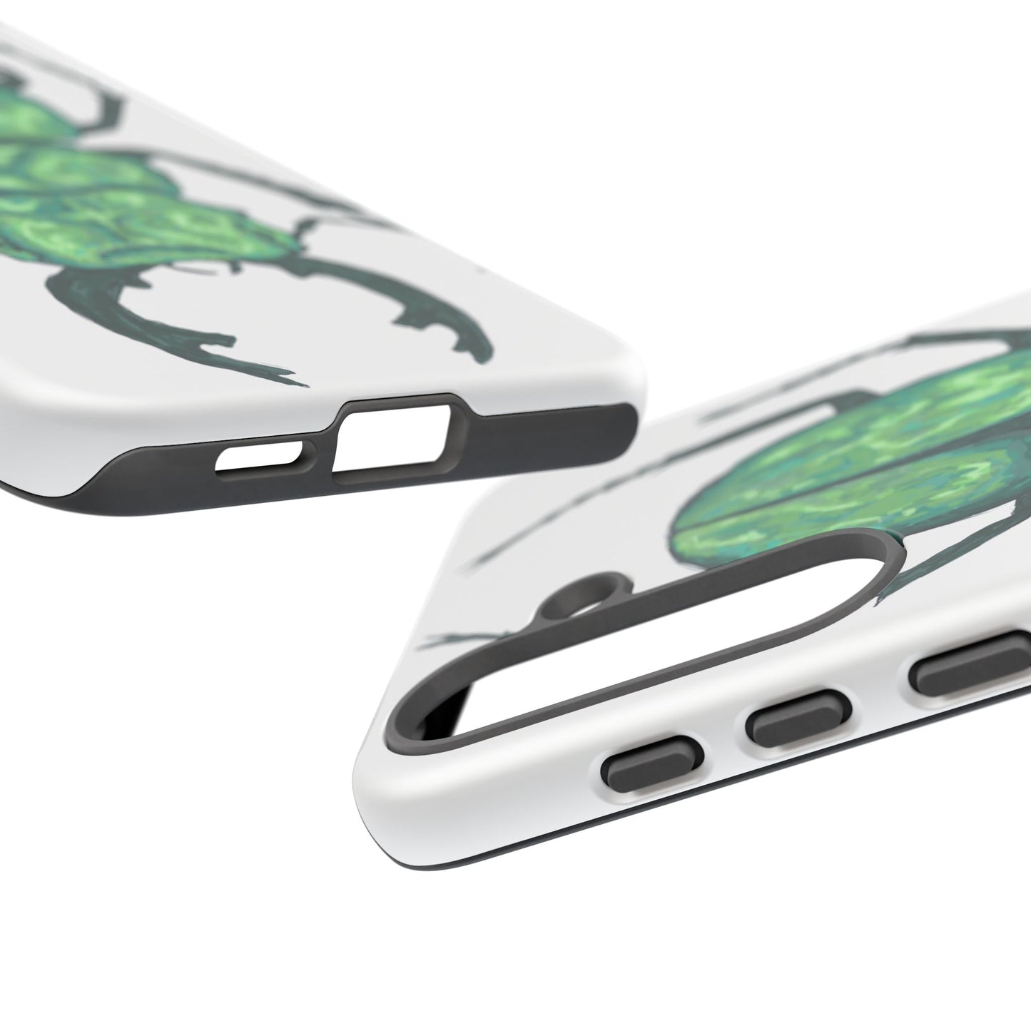 Green Beetle Phone Case - Tough Cases, Insect Lover Gift, Nature Lover Accessory, Unique Phone Cover, Eco-Friendly Design