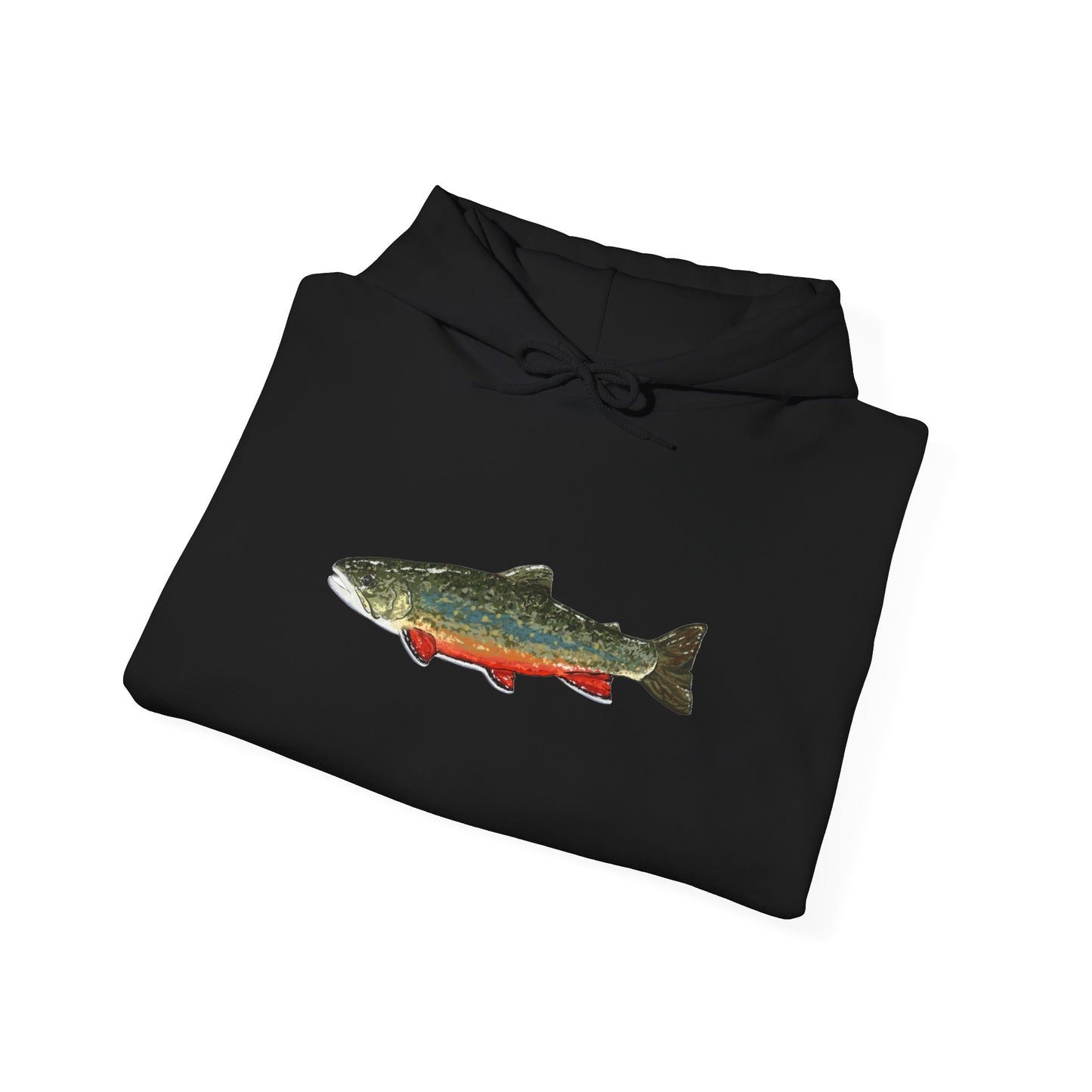 Trout Design Heavy Blend Hoodie, Fishing Gift, Outdoor Apparel, Comfortable Sweatshirt, Unisex Hoodie, Casual Fishing Wear